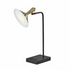 Homeroots 7 x 13 x 21.75 in. Black Metal LED Desk Lamp 372887